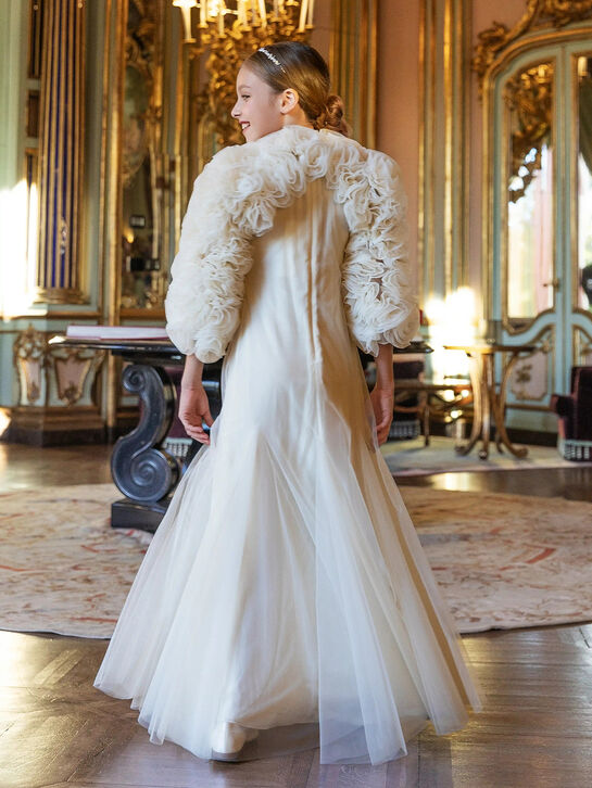 Платье с рукавами из объемных цветов Maison Ava , арт.  | Фото 3