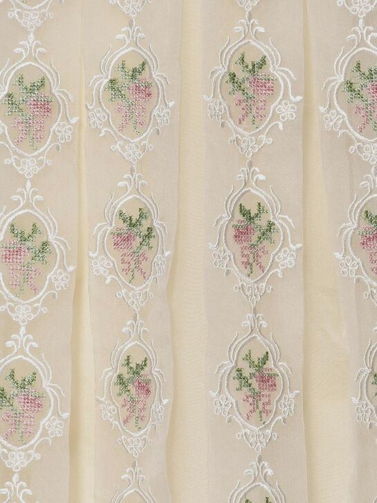 Платье с цветочной вышивкой и рукавами-фонариками Maison Ava , арт.  | Фото 3