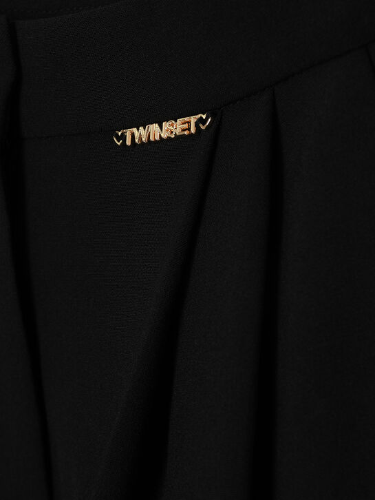 Брюки-палаццо, черные TWINSET , арт.  | Фото 7