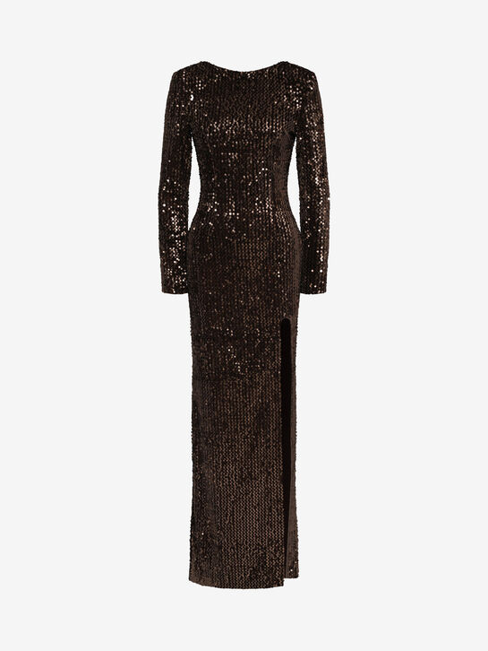 Платье макси с пайетками с открытой спиной Dan Maralex , арт.  | Фото 1