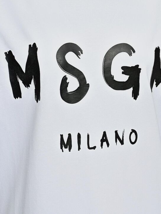 Платье-футболка, белое MSGM , арт.  | Фото 6