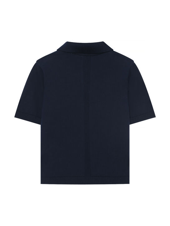 Футболка-поло, синяя KengLabel , арт.  | Фото 2