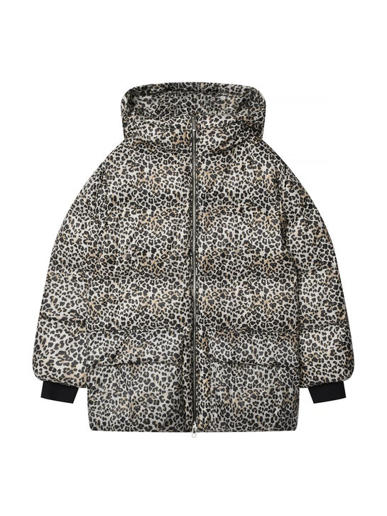 Куртка-пуховик с леопардовым принтом Freedomday , арт.  | Фото 1