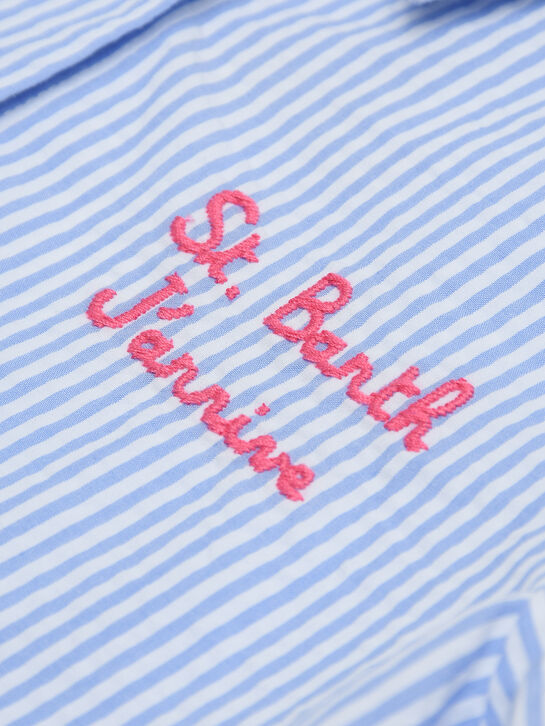 Рубашка в полоску с принтом &quot;Снуппи&quot; Saint Barth , арт.  | Фото 3