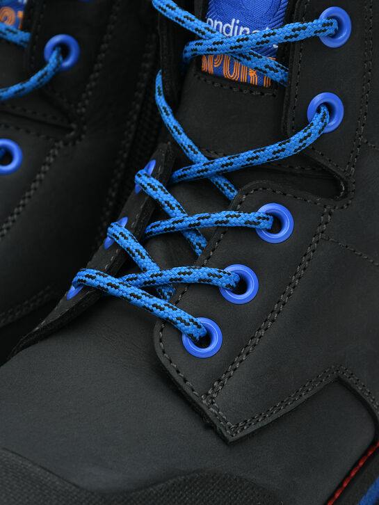 Ботинки с синей отделкой, черные Rondinella , арт.  | Фото 6