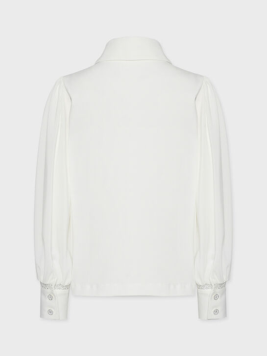 Рубашка с шитьем, белая KengLabel , арт.  | Фото 2