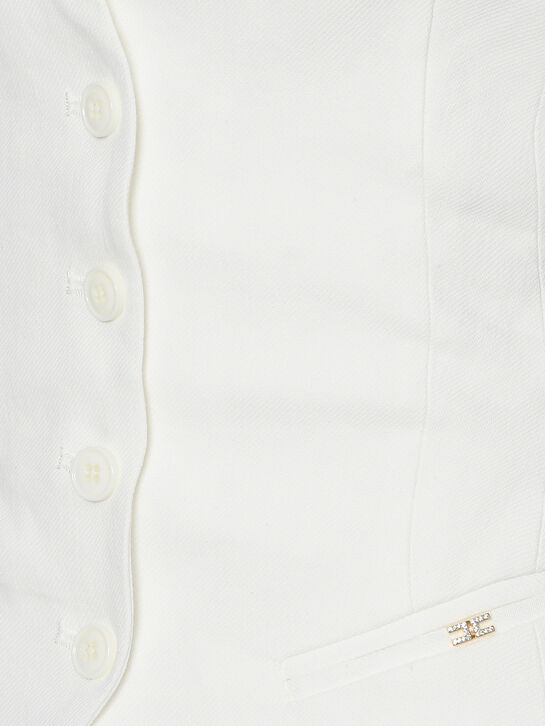 Жилет однобортный, белый Elisabetta Franchi , арт.  | Фото 6