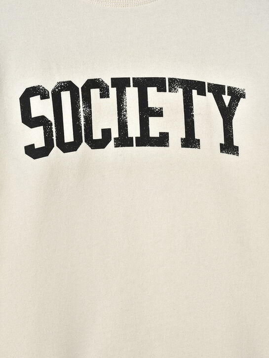 Свитшот с лого, белый The New Society , арт.  | Фото 3