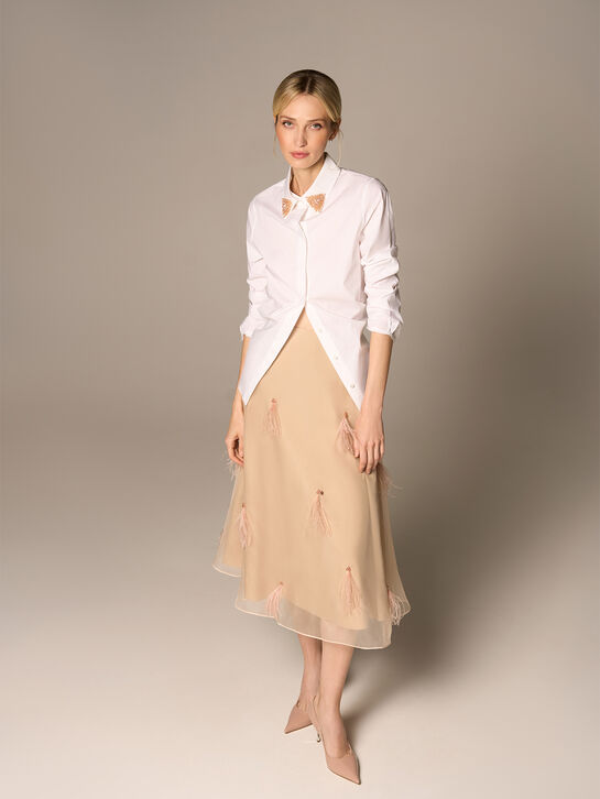 Юбка из шелковой органзы Dorothee Schumacher , арт.  | Фото 2