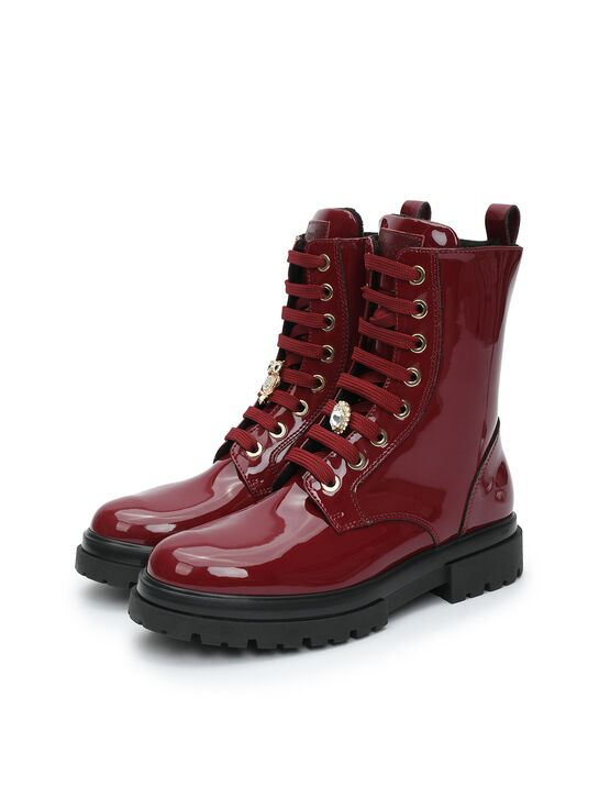 Ботинки лаковые, красные Morelli , арт.  | Фото 2