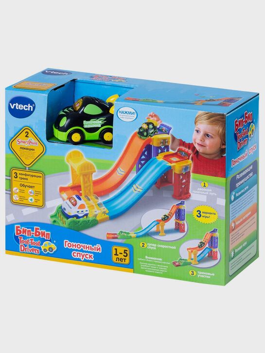 Игрушка 2 в 1 Гоночный спуск серии Бип-Бип Toot-Toot Drivers Vtech , арт.  | Фото 9