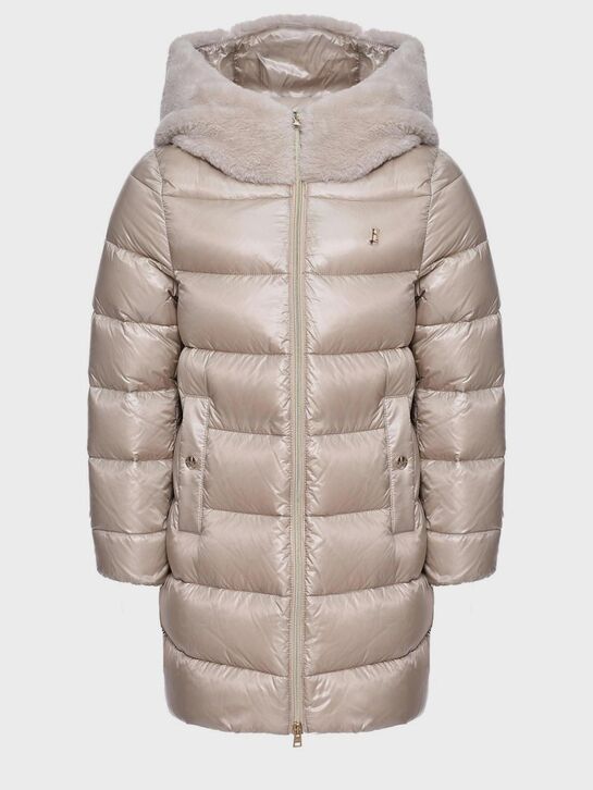 Пальто с меховым капюшоном Herno , арт.  | Фото 1