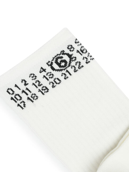 Носки с логотипом, белые MM6 , арт.  | Фото 2