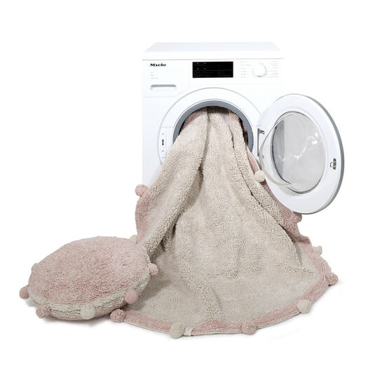 Круглая интерьерная подушка с помпонами винтажно нюдовая 48х48 Lorena Canals , арт.  | Фото 5