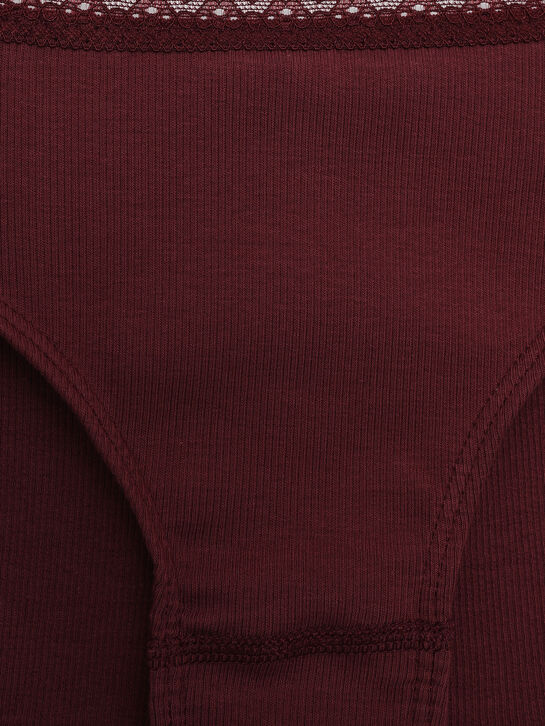 Трусы с кружевной отделкой, бордовые Sanetta , арт.  | Фото 3