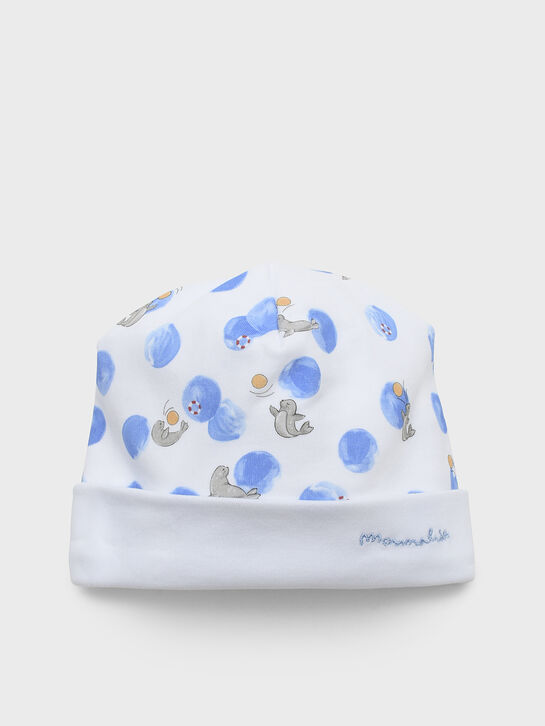 Комплект комбинезон+шапка, принт синие шары Monnalisa , арт.  | Фото 4