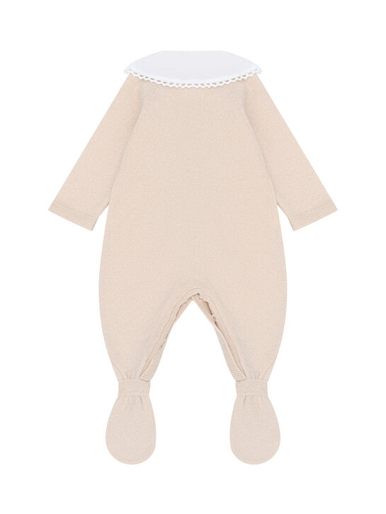 Комбинезон с белым воротником, бежевый Born to Bloom , арт.  | Фото 2