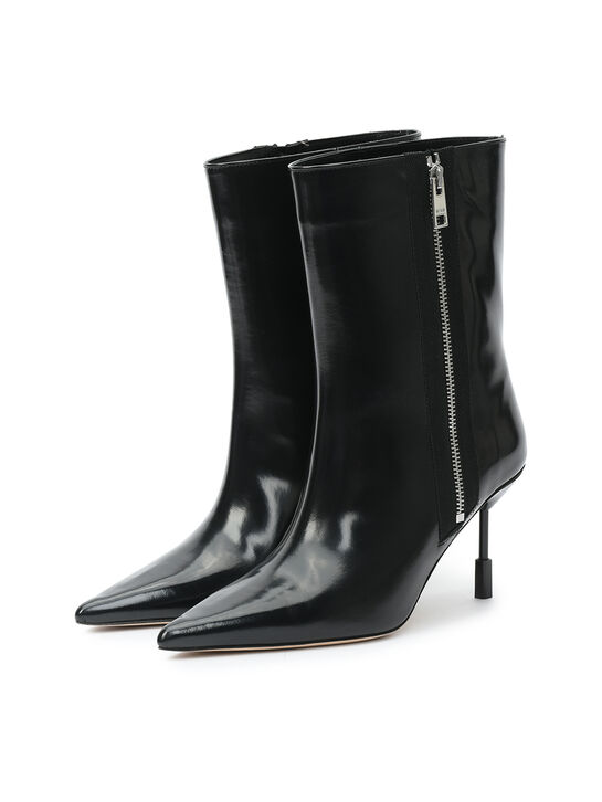 Ботильоны на шпильке с острым носом, черные MSGM , арт.  | Фото 5