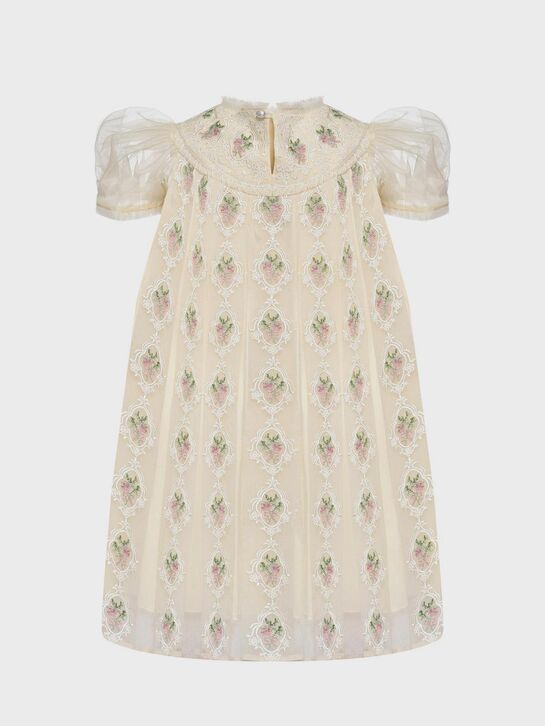 Платье с цветочной вышивкой и рукавами-фонариками Maison Ava , арт.  | Фото 2