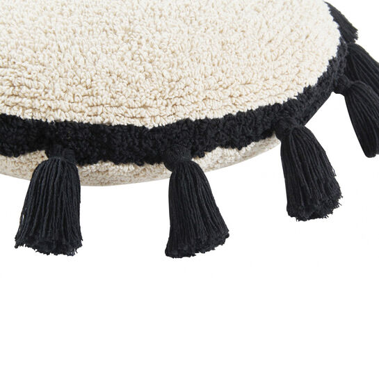 Подушка бежевая с черными кисточками 48d Lorena Canals , арт.  | Фото 4