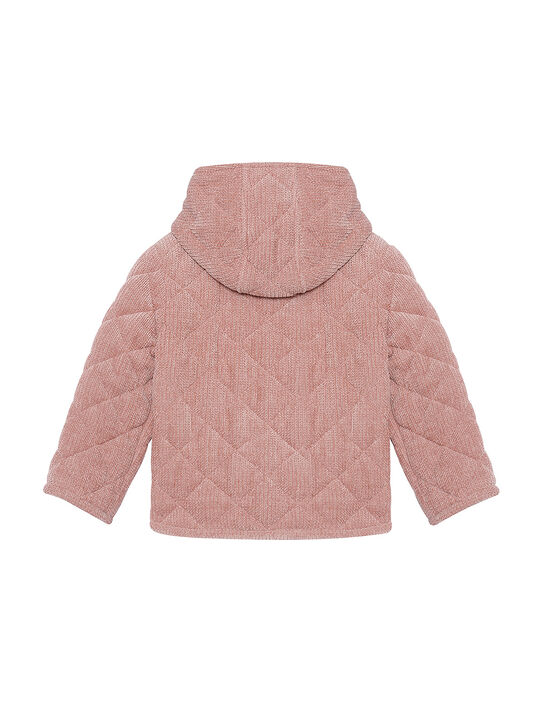 Куртка стеганая с капюшоном, розовая Dolce&Gabbana , арт.  | Фото 2