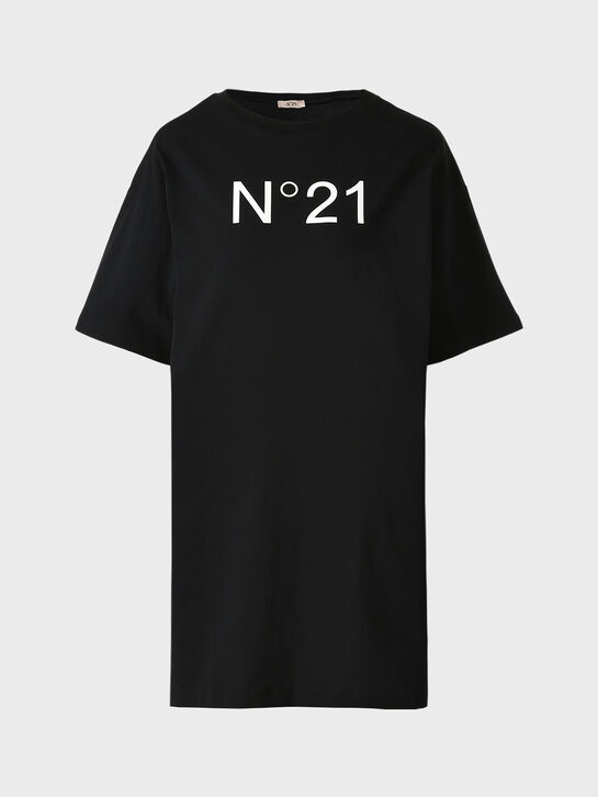 Платье-футболка с лого, черное N21 , арт.  | Фото 1