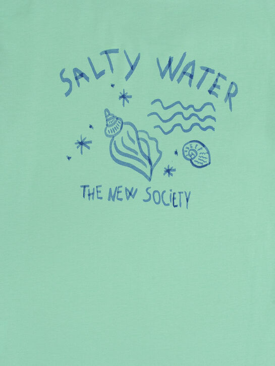 Футболка с принтом на спине, зеленая The New Society , арт.  | Фото 3
