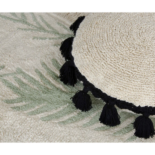 Подушка бежевая с черными кисточками 48d Lorena Canals , арт.  | Фото 2