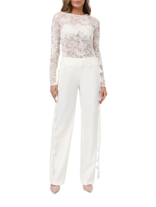 Брюки с кружевным поясом Blumarine , арт.  | Фото 3