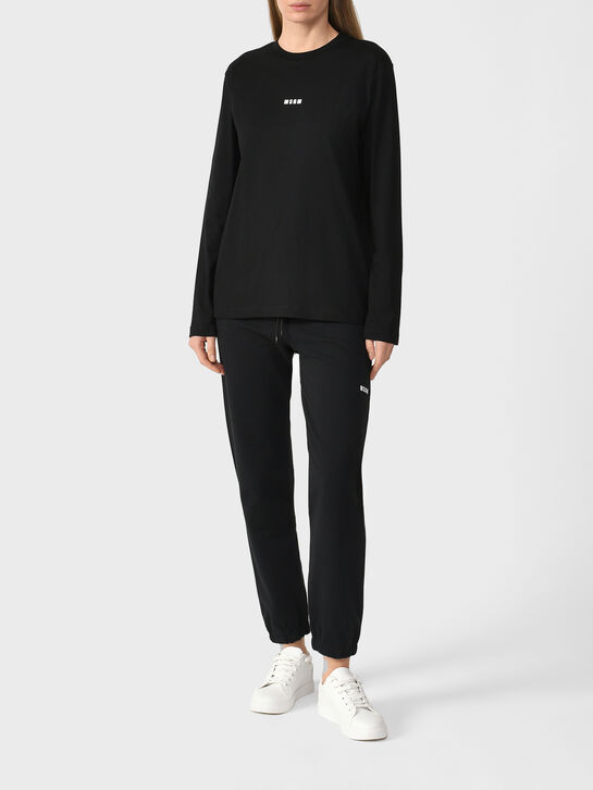 Лонгслив с лого, черный MSGM , арт.  | Фото 4