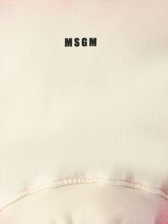Свитшот укороченный с принтом tie dye MSGM , арт.  | Фото 3