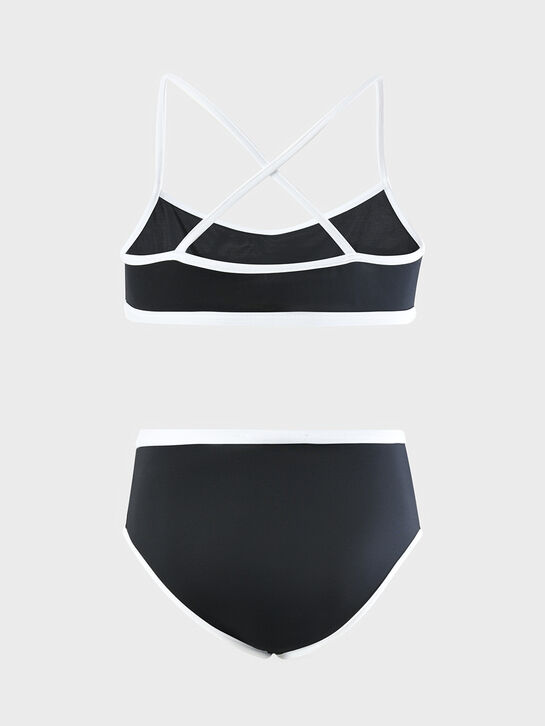 Купальник с белой окантовкой, черный MARNI , арт.  | Фото 2