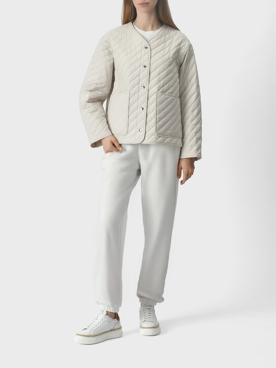 Куртка стеганая с накладными карманами Yves Salomon , арт.  | Фото 3