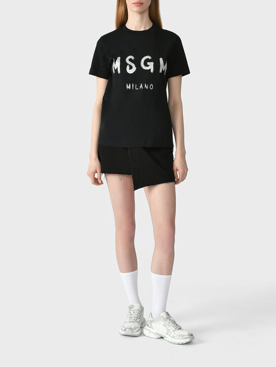 Футболка с лого, черная MSGM , арт.  | Фото 2