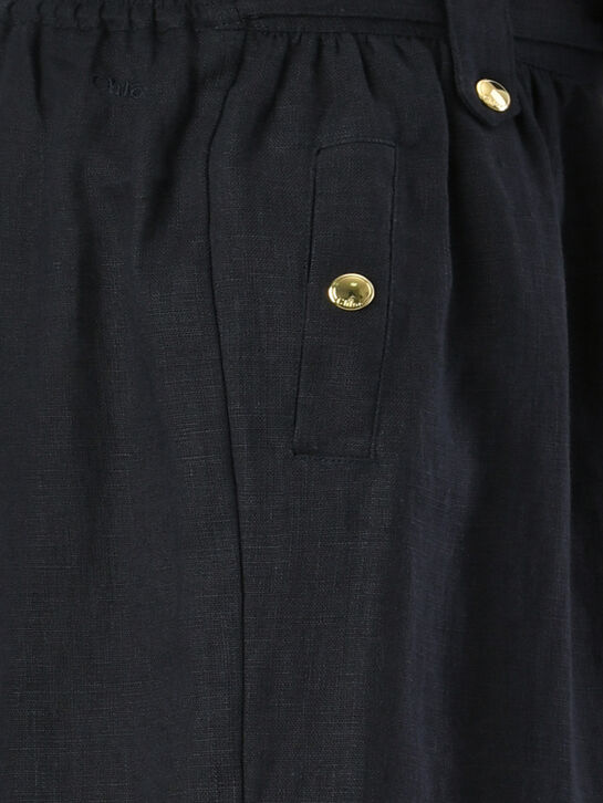 Широкие льняные брюки Chloe , арт.  | Фото 3