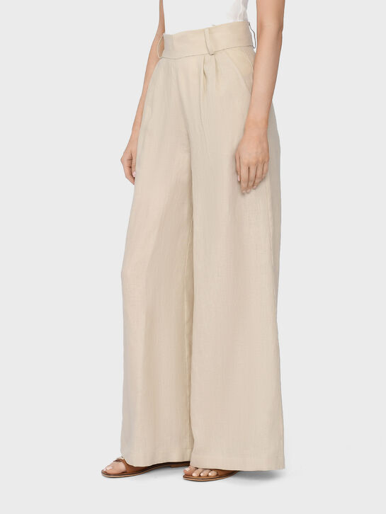 Брюки льняные с защипами Flashin , арт.  | Фото 3