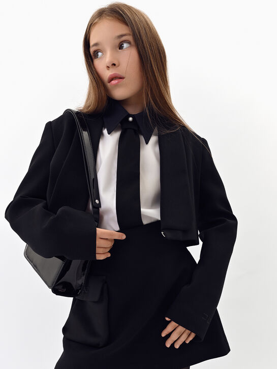 Пиджак укороченный, черный Elisabetta Franchi , арт.  | Фото 2