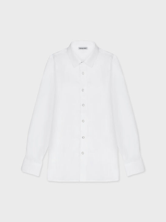 Белая рубашка с трикотажной спинкой KengLabel , арт.  | Фото 1