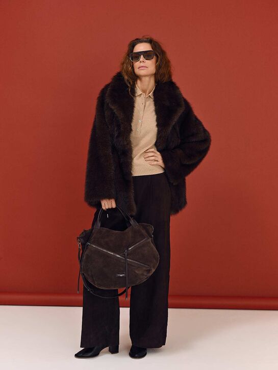 Брюки замшевые, коричневые Parosh , арт.  | Фото 4