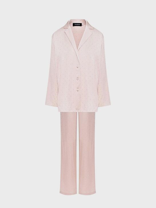 Комплект: жакет+брюки с мелкими стразами Flashin , арт.  | Фото 1