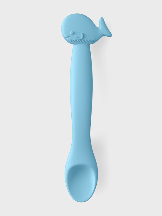 Силиконовая ложка для кормления от 4-х мес, синяя Suavinex , арт.  | Фото 1