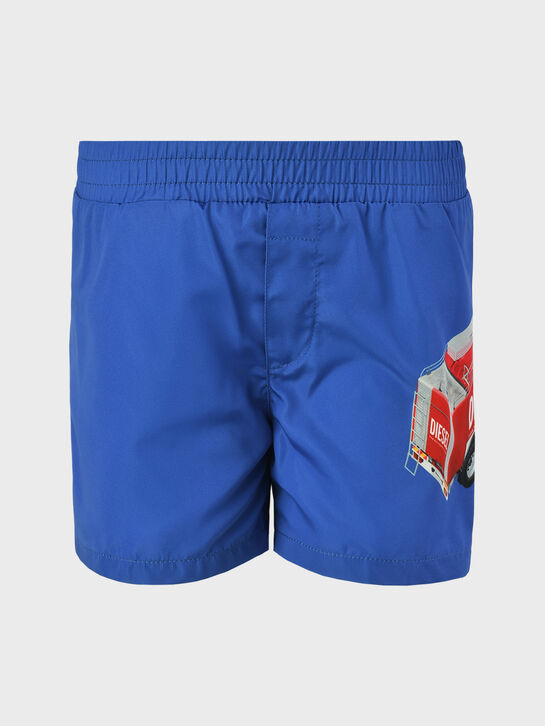 Шорты для купания с принтом &quot;пожарная машина&quot; Diesel , арт.  | Фото 1