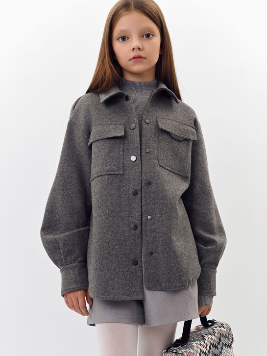 Рубашка утепленная с накладными карманами Brunello Cucinelli , арт.  | Фото 2