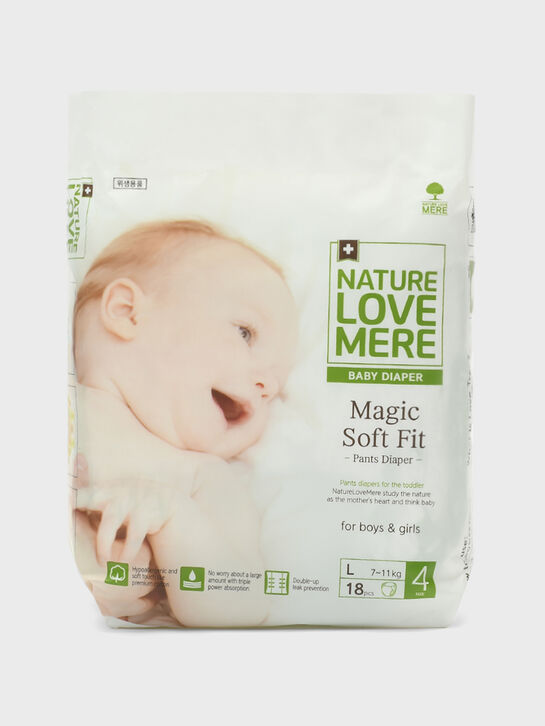 Подгузники-трусики супер мягкие MAGIC Soft L 7-11 кг, 18 шт NATURE LOVE MERE , арт.  | Фото 1