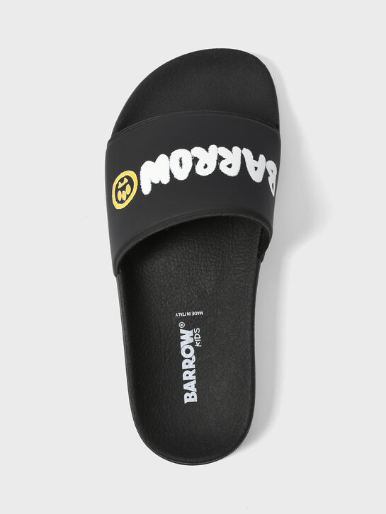 Шлепанцы с лого, черные Barrow , арт.  | Фото 4