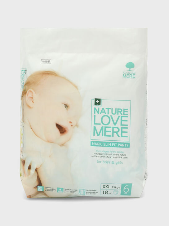 Подгузники-трусики ультратонкие MAGIC SLIM XXL от 13 кг, 18 шт NATURE LOVE MERE , арт.  | Фото 1