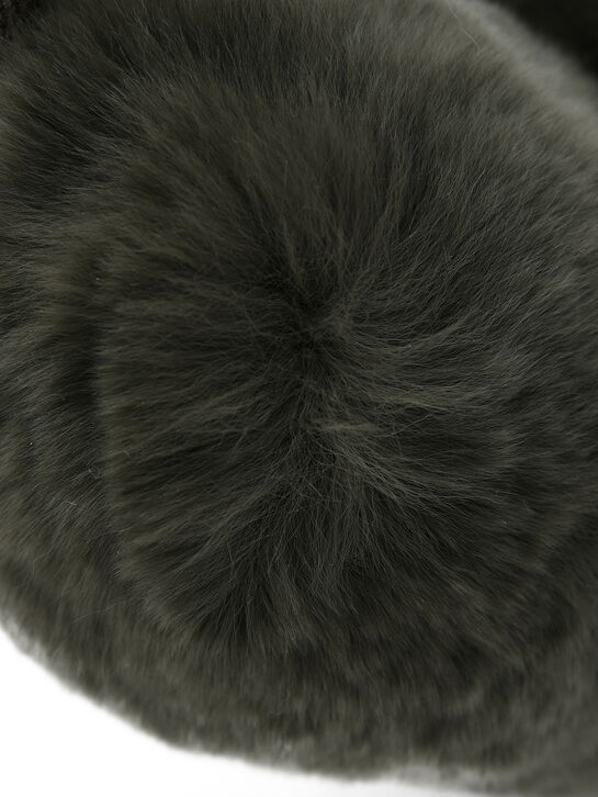 Наушники меховые в форме сердца Yves Salomon , арт.  | Фото 4