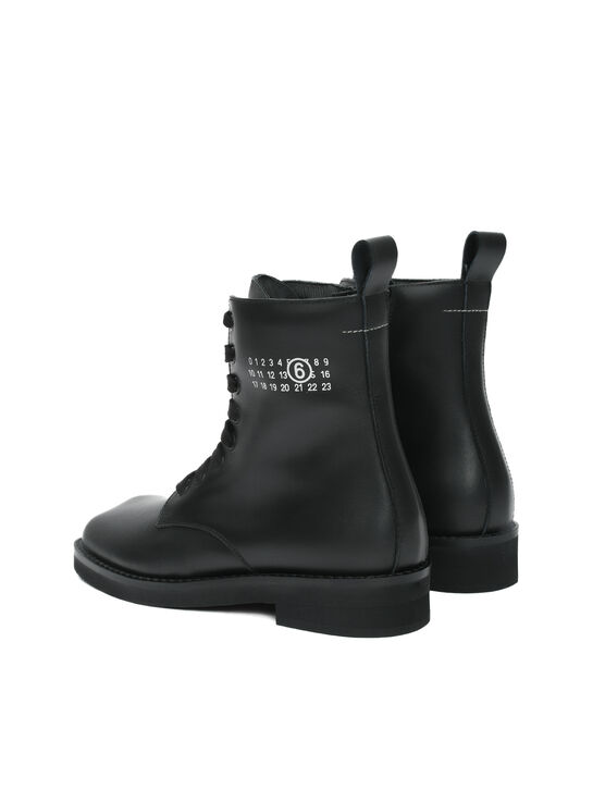 Ботинки с флисовой подкладкой, черные MM6 , арт.  | Фото 5