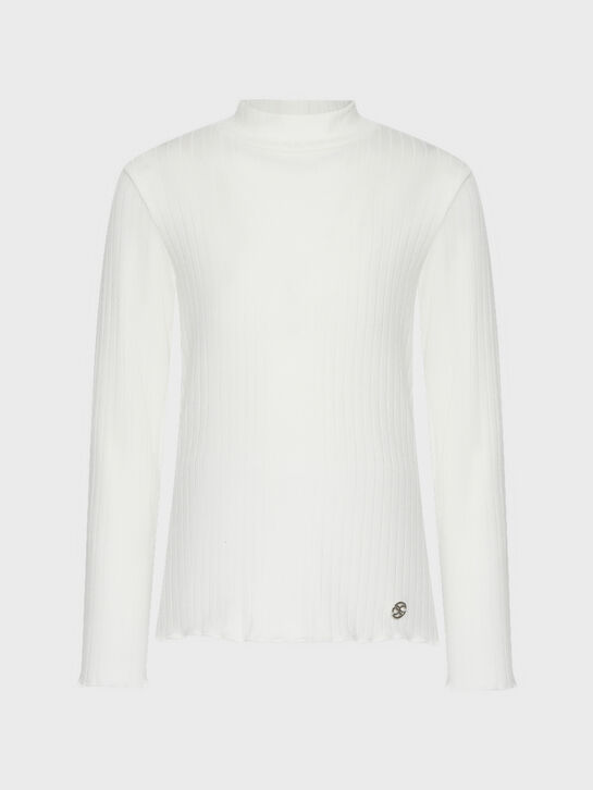 Водолазка в рубчик, белая Dan Maralex , арт.  | Фото 1