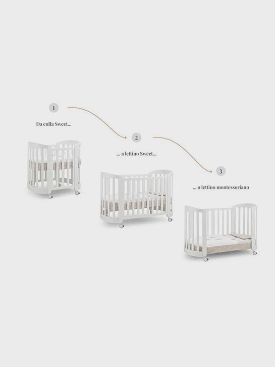 Кроватка-трансформер Sweet с матрасом 3 в 1 Erbesi , арт.  | Фото 12